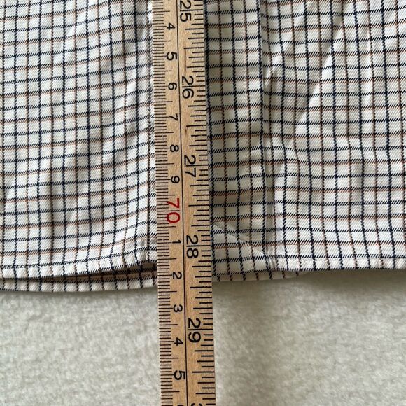 Ralph Lauren L‎ Men’s Classic Fit Cream/Brown Striped Long Sleeve Button Shirt - Picture 6 of 11